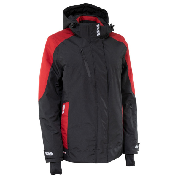 Куртка BRODEKS KW 208 женская зимняя (черный/красный)