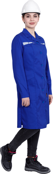 Халат ОПЕРАТОР женский (васильковый)