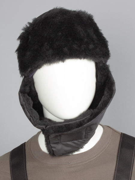 Шапка-ушанка ЕВРО (черный)