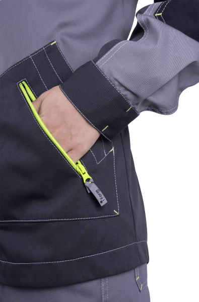 Куртка ЭДВАНС женская (серый/т.серый/черный)