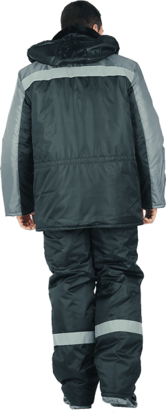 Куртка РЕГИОН зимняя (черный/серый)