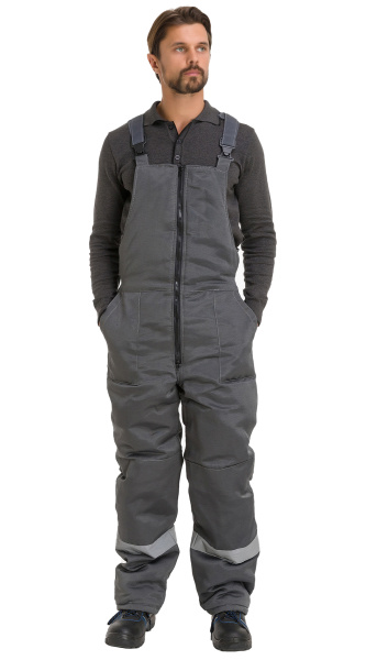 Полукомбинезон RONTA PL241 зимний (т.серый)