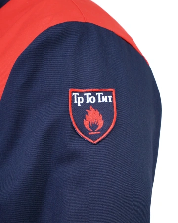 Костюм сварщика ОНИКС СОП 1 кл.защиты с БР (т.синий/красный)