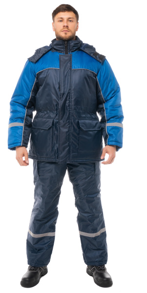 Костюм БАЛТИКА зимний с ПК (т.синий/синий)