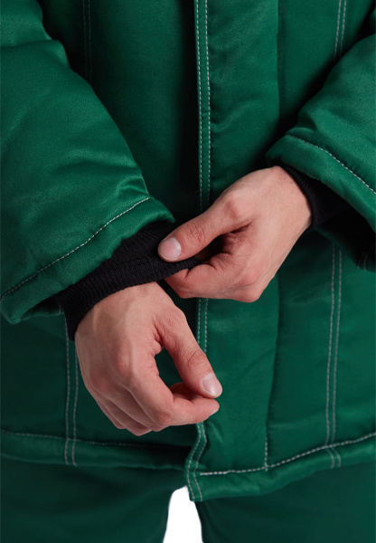 Костюм ВЬЮГА зимний с ПК (т.зелёный/жёлтый)