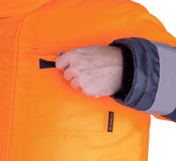 Костюм БРАЙТ зимний с ПК (оранжевый/синий)