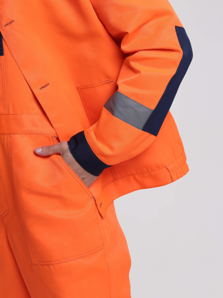 Костюм сигнальный ЛИГОР-2 СОП с ПК (оранжевый/т.синий)