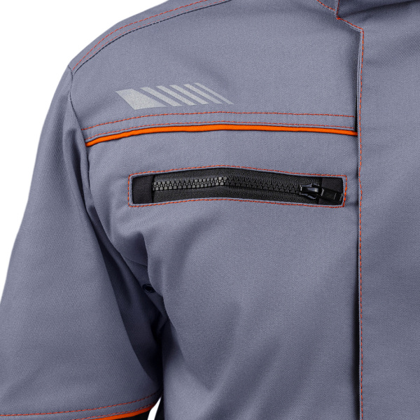 Костюм РИВЕР с БР (серый/черный/оранжевый)