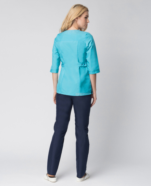 Костюм СПРИНТ женский с БР (бирюзовый/т.синий)