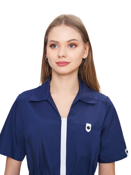 Костюм ГЛОРИЯ 2 женский с БР (т.синий/белый)