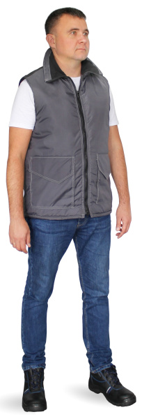 Жилет ТЕМП зимний (т.серый)