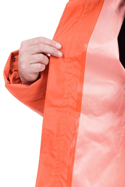 Костюм рыбака ВОЛГА-500 морозостойкий ПВХ нового поколения с ПК (оранжевый)