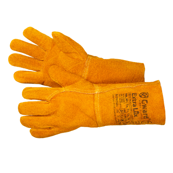 Краги EXTRA LUX из спилка без подкладки (оранжевый)