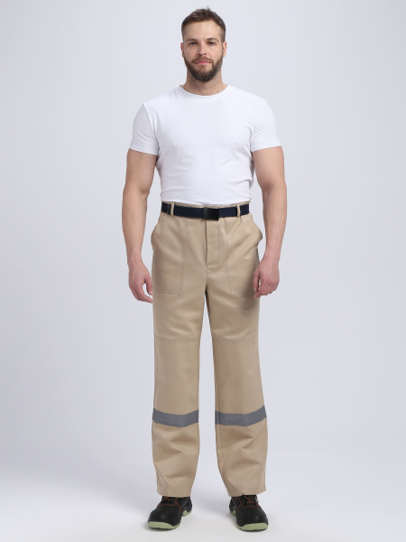 Костюм ЛИГОР-1 СОП с БР (бежевый/т.серый)