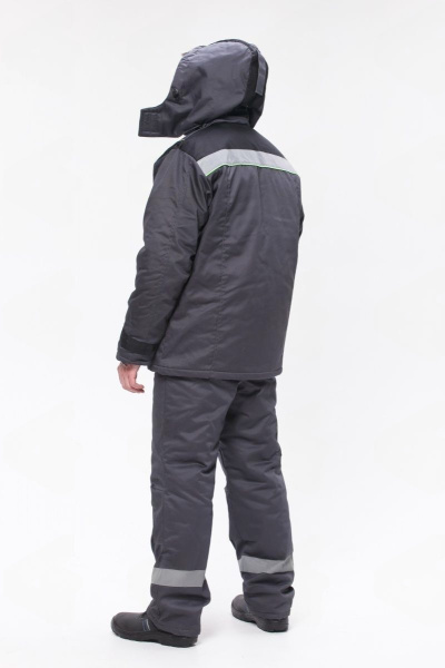 Костюм РЕГИОН-ПЛЮС с БР (серый/черный/лимонный)