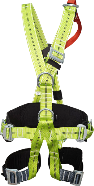 Страховочная привязь СП-10 со спинным удлинителем, идент. книжкой и световозвр. нитью