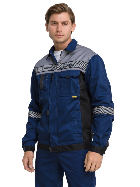 Костюм RONTA KS262 СОП с ПК (т.синий/серый/черный)