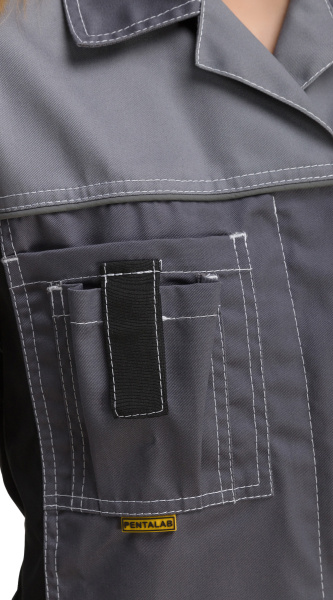 Костюм RONTA KS214 женский с БР (т.серый/св.серый/чёрный)