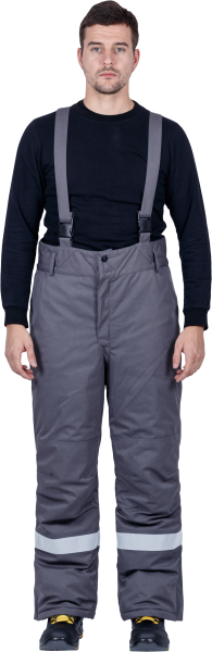 Костюм ЭЛЕКТРОСТОП ТЕРМО ЗЭТВ 62.5 зимний с БР (серый/красный)