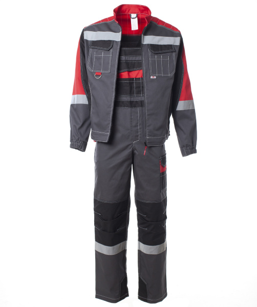 Костюм ФОРМУЛА с СОП с ПК (т.серый/красный/черный)