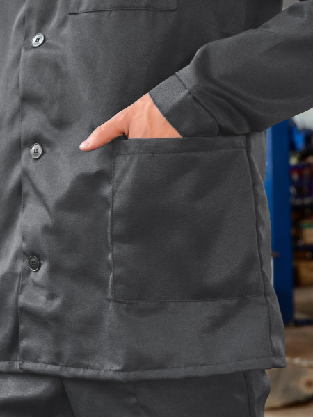 Костюм АСКЕТ-1 с БР (т.серый/оранжевый)