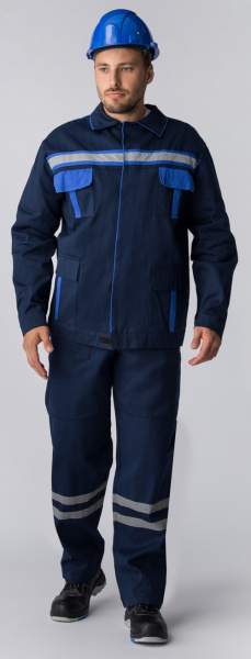 Костюм ИТРОРИС-1 СОП с БР (т.синий/васильковый)