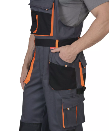 Полукомбинезон СИРИУС-МАНХЕТТЕН стрейч (т.серый)