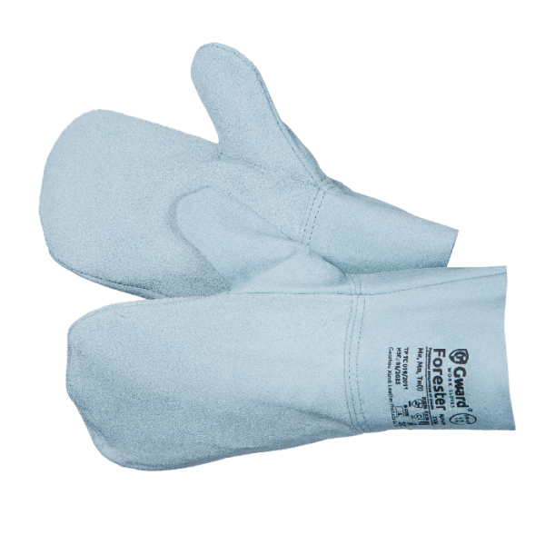 Рукавицы FORESTER спилковые (серый)