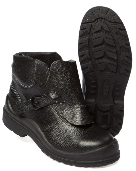 Ботинки для сварщика КП ПУ/Нитрил (черный)