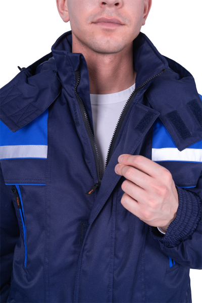 Куртка СПЕЦ зимняя (т.синий/васильковый)