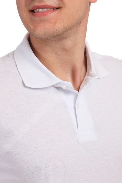Рубашка Поло с длинным рукавом (белый)