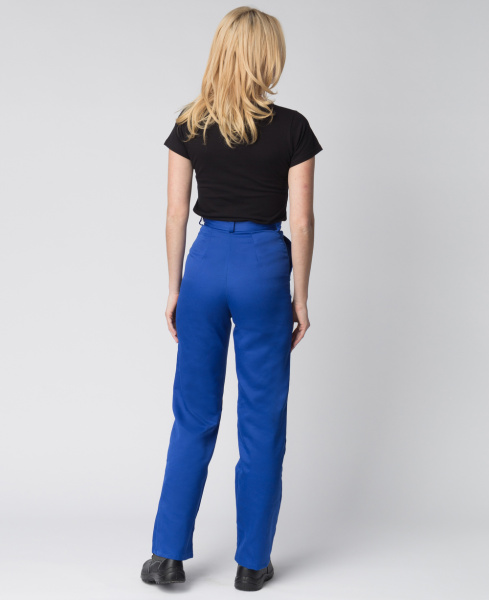 Костюм NEW женский с БР (васильковый/красный)