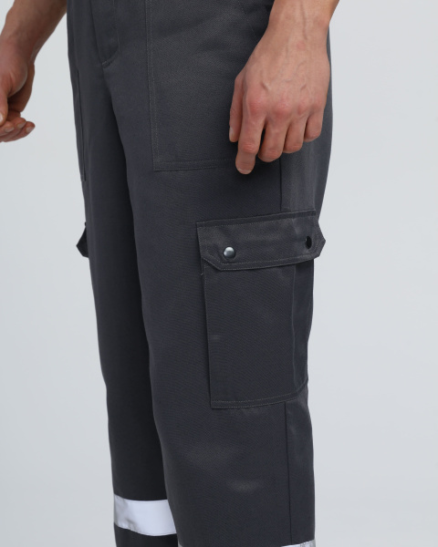 Костюм НЕЙЧ-2 СОП К. с капюшоном с ПК (т.серый/св.серый)