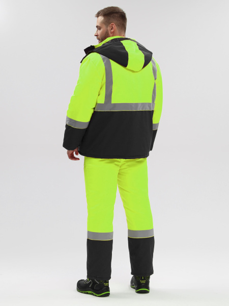 Костюм ДОРОЖНИК-С зимний с ПК (лимонный/черный)