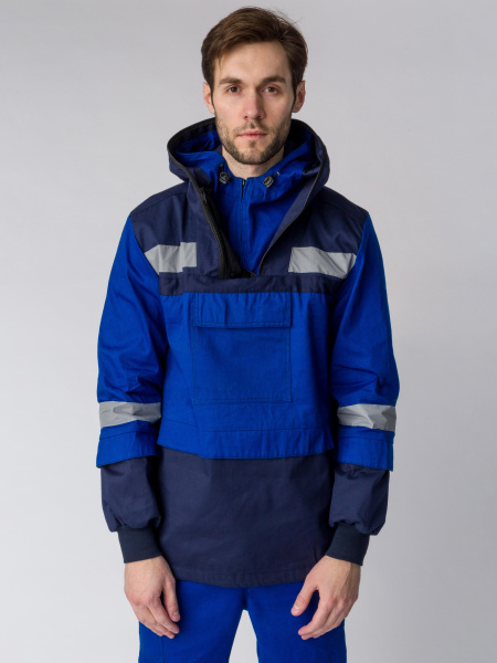 Костюм ИМПУЛЬС с БР противоэнцефалитный антигнус (т.синий/васильковый)