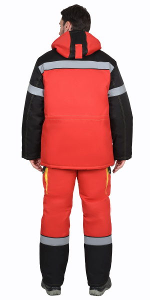 Костюм СИРИУС-ТИТАН с ПК зимний (красный/черный)
