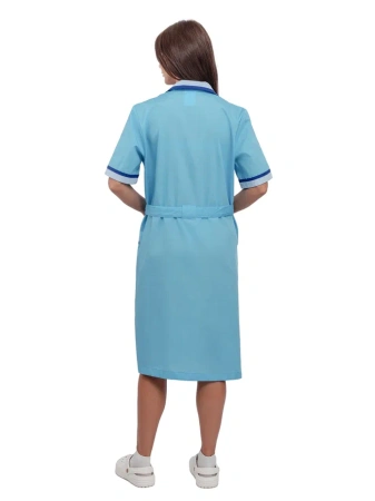Халат RONTA HL509 женский (голубой/св.голубой/василек)