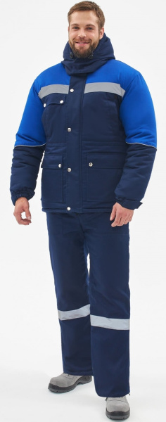 Костюм СИБЕР-ПРЕМИУМ СОП IMP зимний с ПК (т.синий/васильковый)