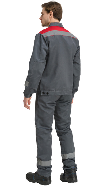 Костюм RONTA KS811 с БР (т.серый/красный)
