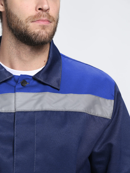 Костюм ЛИГОР-1 СОП К. с БР (т.синий/васильковый)