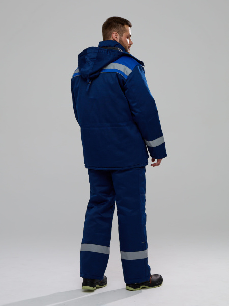 Костюм БУРЯ (Буран) зимний с ПК (т.синий/васильковый)