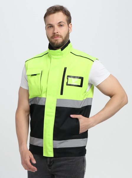 Куртка-трансформер PROFLINE SPECIALIST МВО сигнальная (желтый/черный)