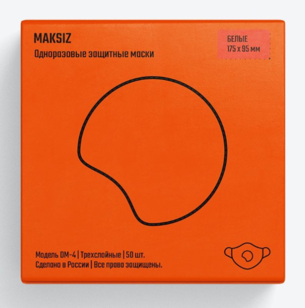 Маска DM-4 WHITE одноразовая (белый)
