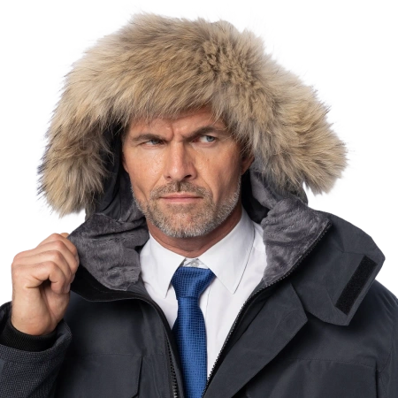 Куртка-парка BRODEKS VIP KW 233 зимняя (т.серый)