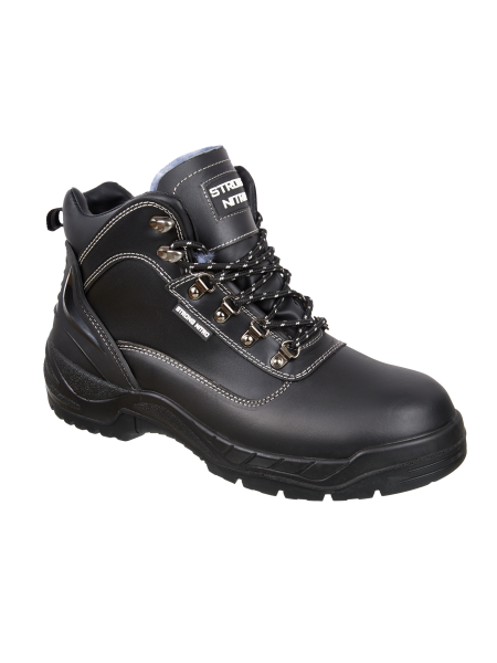 Ботинки STRONG NITRO нат. мех с КП и КС (черный/серый)
