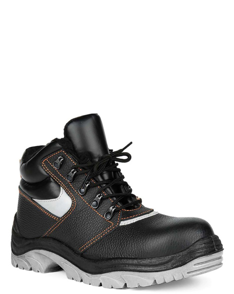 Ботинки РЕСУРС ПУ/ТПУ шерст.мех с МП (черный)