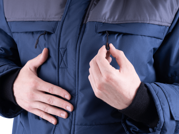 Куртка ШАТЛ зимняя (т.синий/серый)