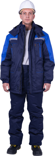 Куртка СПЕЦ зимняя (т.синий/васильковый)