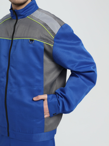 Костюм ПРАКТИК-2 СОП CH с ПК (васильковый/серый)