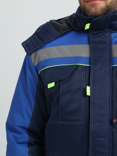 Костюм БИВЕК-2 СОП зимний с ПК (т.синий/васильковый/лимонный)